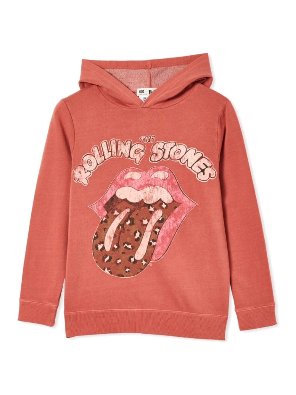 COTTON ON KIDS TODDLER GIRLS MILO HOODIE THE ROLLING STONES ANIMAL/CHUTNEY 4T